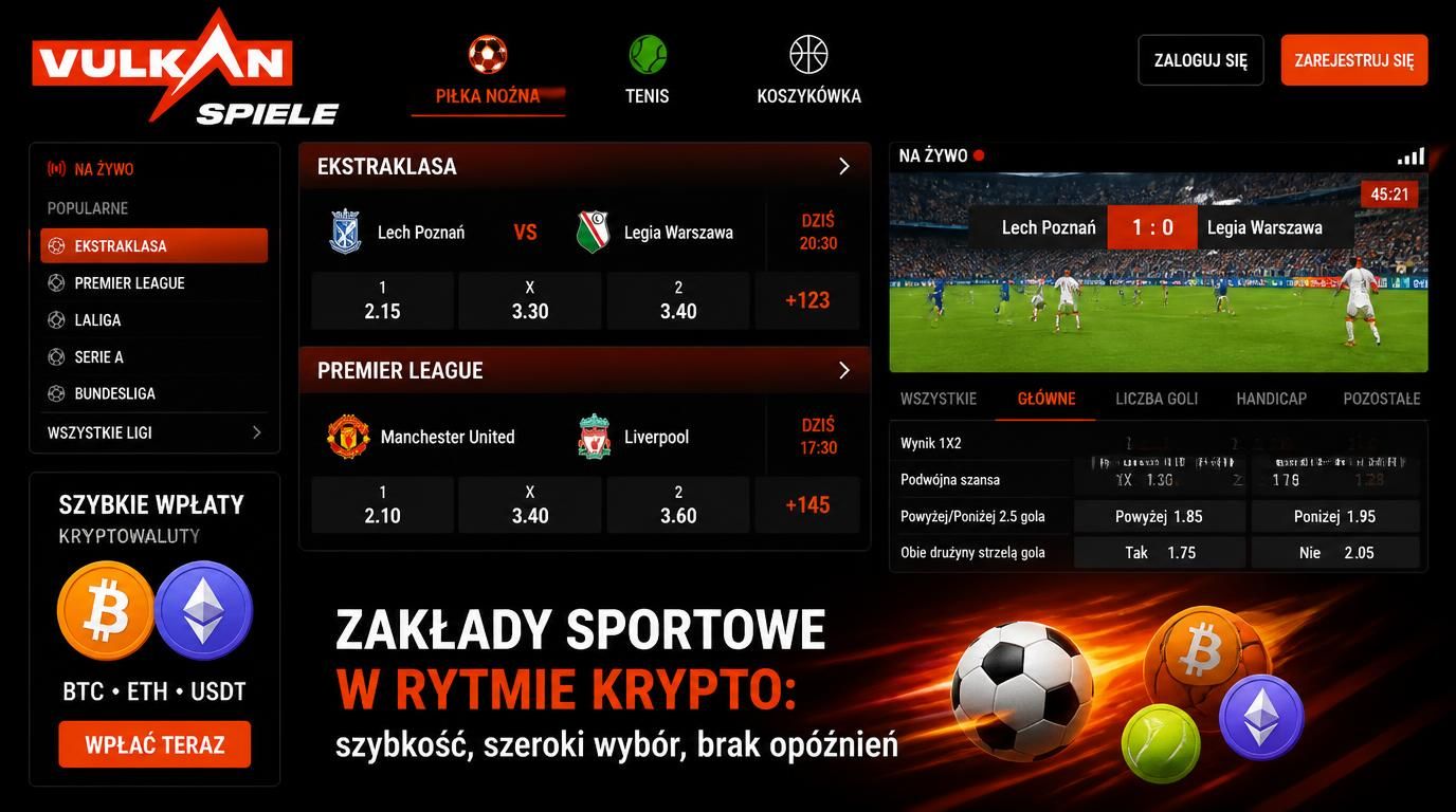 interfejs zakładów sportowych z kryptowalutami