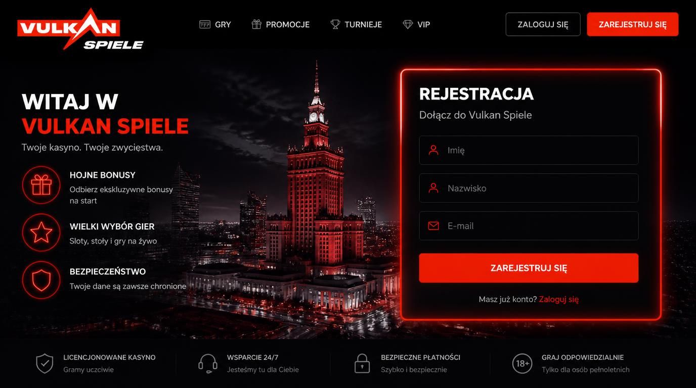 formularz rejestracji kasyna na tle miasta